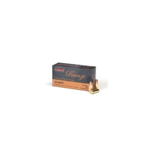 PMC Bronze .25 ACP Handgun Ammo - 50 Grain | FMJ | 50rd Box