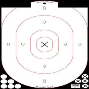 Birchwood Casey Shoot-N-C 12" x 18" White/Black Silhouette - 5/Pack 90 Pasters