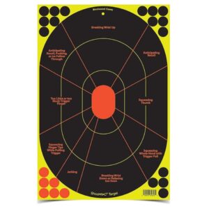 Birchwood Casey Shoot-N-C Handgun Trainer Target 12x18 5 Pack with 90 Pasters