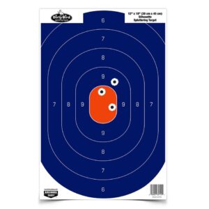 Birchwood Casey Dirty Bird Silhouette Target - 12"x18" Blue/Orange 8 Pack