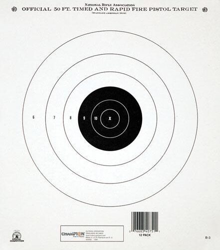 Champion Official NRA Targets GB-2 50 yd. Timed and Rapid Fire 12/Pack