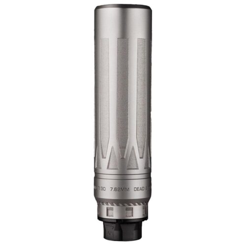 Dead Air Nomad-Ti XC Silencer w/Xeno Adapter -7.62mm 9.30 (Cal) Silver w/DA124 Omni Brake