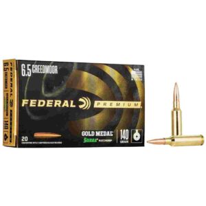 Federal Gold Medal Rifle Ammunition 6.5 Creedmoor 140 gr  SMK 2675 fps 20/ct