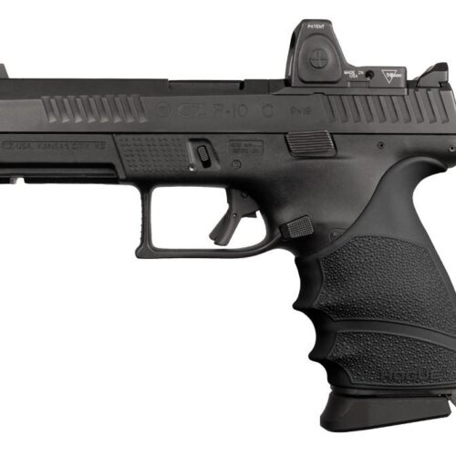 Hogue HandAll Beavertail Grip Sleeve CZ P-10 Compact 9mm - Black