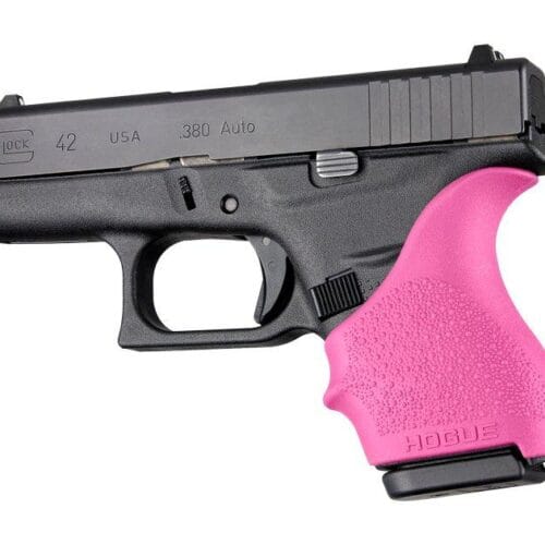 Hogue HandAll Beaver Tail Grip Sleeve Glock 42 43 Pink