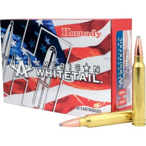 Hornady American Whitetail Rifle Ammunition .300 Win 150 gr SP 3275 fps - 20/ct