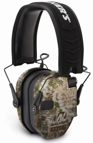 Walker's Game Razor Slim Shooter Folding Ear Muffs-Kryptek Camo