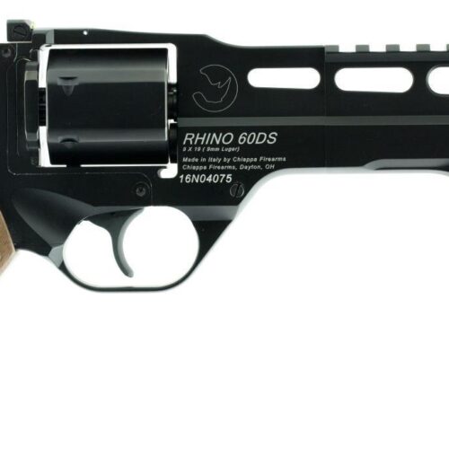 RHINO 9MM REVOLVER 60DS BLK 6 BBL 6RD