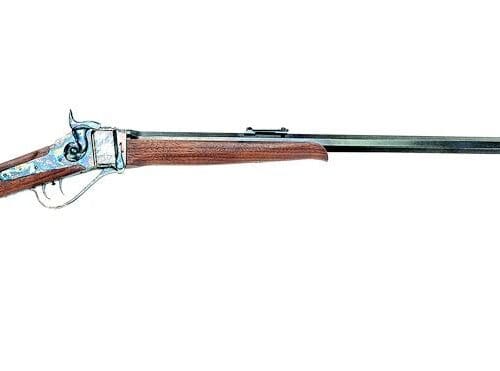 Chiappa 1874 Sharps Case Colored Rifle 45-70 Govt 1rd Capacity 32" Barrel Checkered Walnut Stock