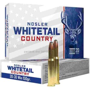 Nosler Whitetail Country Rifle Ammunition  30-30 Win 150gr SP 2390 fps 20/ct