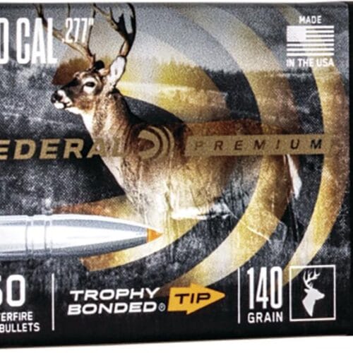 FEDERAL .277 CALIBER 140GR TROPHY BONDED TIP CB BULLET 50RD