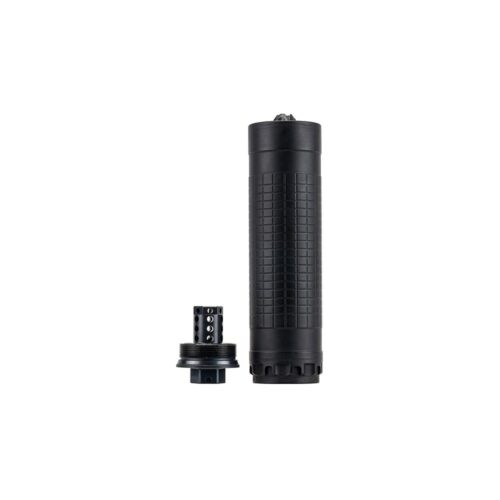 IWI Silencer 6 Direct Thread Suppressor 6mm  Nickel Alloy/Stainless Steel 1/2"-28 HUB-T Mount Black