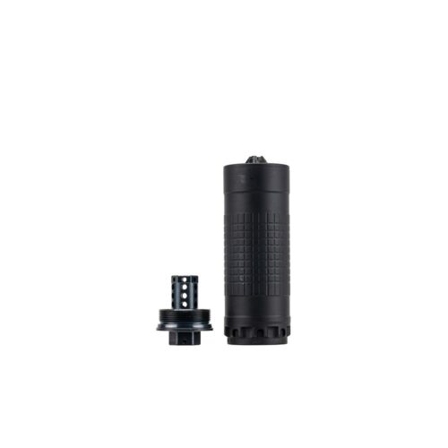 IWI Silencer 6K Direct Thread Suppressor 6mm Nickel Alloy/Stainless Steel 1/2"-28 HUB-T Mount Black