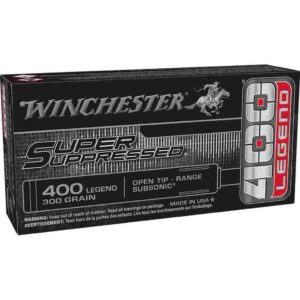 Winchester Super Suppressed Rifle Ammunition 400 Legend 300gr OTR 1060 fps 20/ct