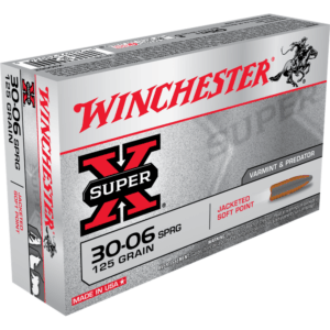 Winchester Super-X Rifle Ammunition .30-06 Sprg 125 gr. PSP 3140 fps 20/ct