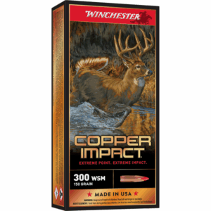 Winchester Copper Impact Rifle Ammunition 300 WSM 150 gr. BT 3200 fps 20/ct