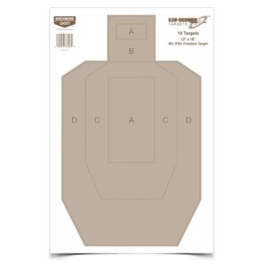 Birchwood Casey Eze-Scorer BC-IPSC Practice Paper Target - 12"x18"10 Pack