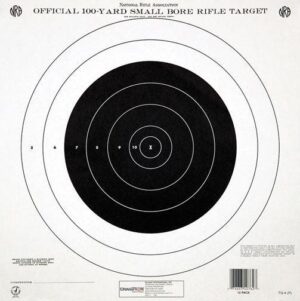Champion Official NRA Paper Targets GTQ-4(P) 100 yd Small Bore Rifle Single Bull 12/ct