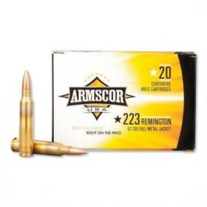 Armscor Rifle Ammunition .223 Rem 62 gr FMJ 2963 fps 20/ct