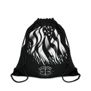 Patriotic Drawstring Bag with Flag Design, Gym Sack, Outdoor Backpack, Weekend Gear, 4th of July Gift, Travel Tote