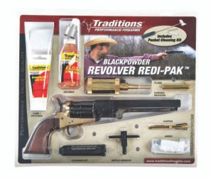 TRADITIONS 1851 NAVY .44 BL/WD PKG BRASS