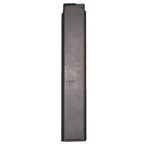 ASC AR Family Rifle Magazine Orange Follower 9mm Black Stainless Steel 32/rd