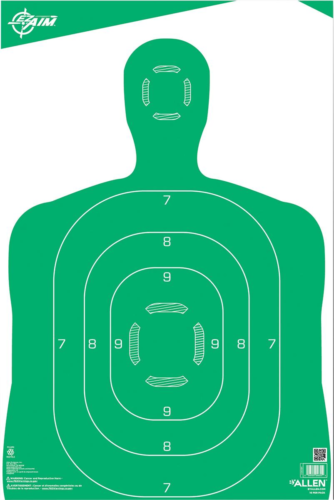 Allen EZ AIM Silhouette 12x18 Target Green- 10/ct