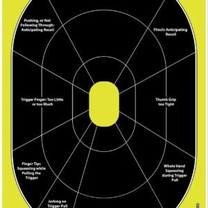 Allen EZ AIM Non-Adhesive Splash Handgun Trainer 12x8 - 8/ct