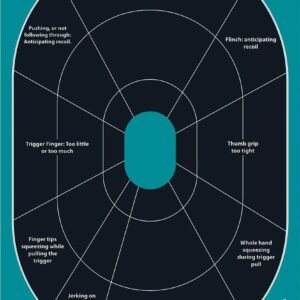 Allen Girls with Guns Splash Adhesive Oval Silhoutte Target 12x18 - 5/ct