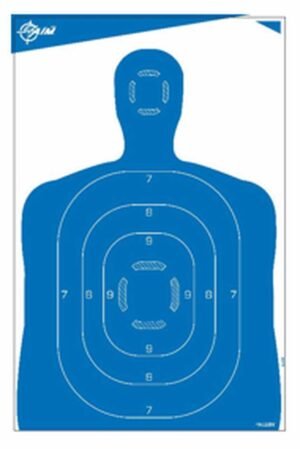 Allen EZ AIM Blue Silhouette Paper Targets 23"x35"- 4/ct