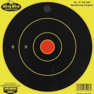 Birchwood Casey Dirty Bird Bull's-Eye Targets - 6" Round 16/Pack