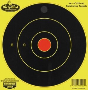 Birchwood Casey Dirty Bird Bull's-Eye Targets - 6" Round 16/Pack