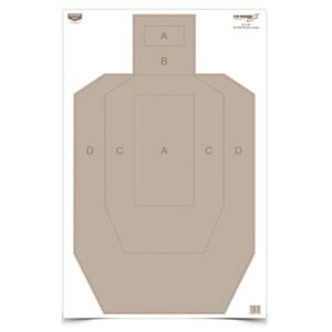 Birchwood Casey Eze-Scorer IPSC Practice Paper Target - 23"x35" 5 Pack