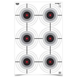 Birchwood Casey Eze-Scorer Multiple Bull's-Eye Paper Target - 23"x35" 5 Pack