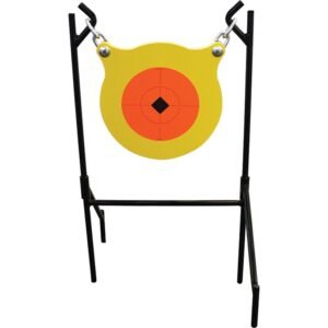 Birchwood Casey World of Targets Boomslang AR500 Shooting Gong Target 1/2" x 9.5" Diameter Yellow