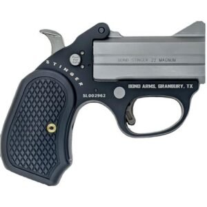 Bond Arms Stinger "Fireball" Handgun 22 Mag 2rd Capacity 3" Barrel Matte Stainless Steel with Black Grips