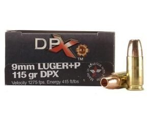 COR-BON Handgun Ammunition 9mm Luger (+P) 115 gr DPX 1275 fps 20/box