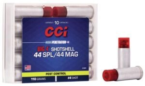CCI Big 4 Handgun Shotshell Ammunition .44 spl/Mag #4 1000 fps 10/ct