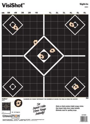 Champion VisiShot Targets Sight-In Target - 13" X 18" 10/Pack