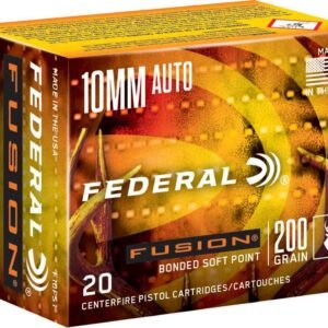 Federal Fusion Handgun Ammunition 10mm Auto 200 gr SP 20/ct