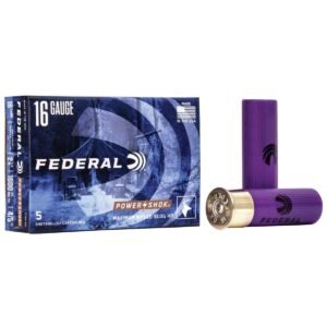 Federal Power-Shok Rifled Slug 16 ga 2 3/4" MAX 4/5 oz Slug 1600 fps - 5/box