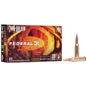 Federal Fusion Rifle Ammunition 7mm-08 Rem 120 gr BTSP 3000 fps - 20/ct