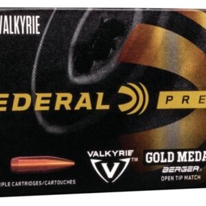 Federal Gold Medal Berger Rifle Ammunition .224 Valkyrie 80.5 gr OTM 2925 fps 20/ct
