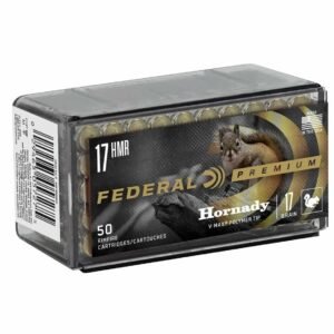 Federal Premium V-Shok Rimfire Ammunition .17 HMR 17 gr V-MAX 50/ct