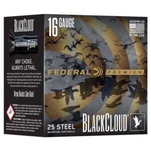 Federal Black Cloud Waterfowl Shotshells 16ga 2-3/4" 7/8oz 1450fps #4 25/ct