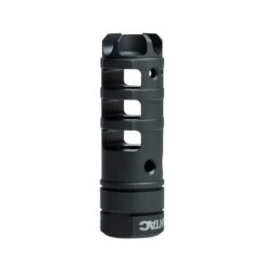 Lantac Dragon Muzzle Brake 9mm Luger 2.66" 1/2x28 Thread with Dead Air Xeno Mount