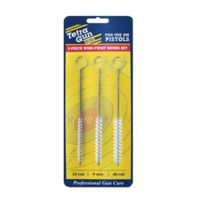 Tetra Gun 3-Piece Wire Twist Brush Set .22 cal/ 9mm/ .45 Cal