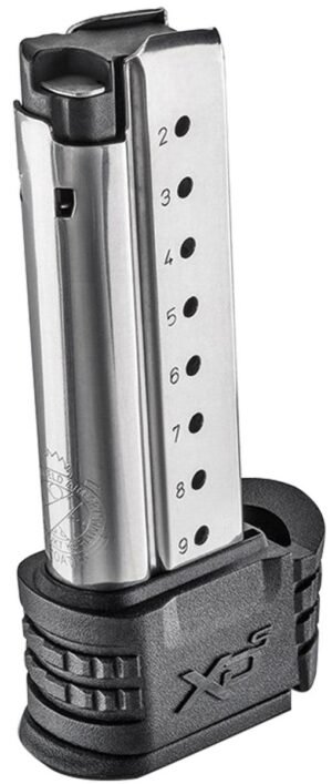Springfield Armory XD(S) Magazine w Black X-Tension 9mm 9/rd Stainless