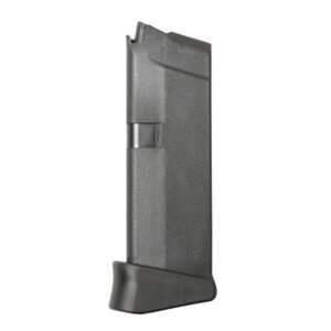 Glock Factory Original Glock 42 Magazine w/Extension Glock 42 .380 ACP Black Polymer 6/rd Pkg'd