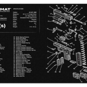 TekMat 11x17 Gun Cleaning Mat- Springfield Armory XD-S